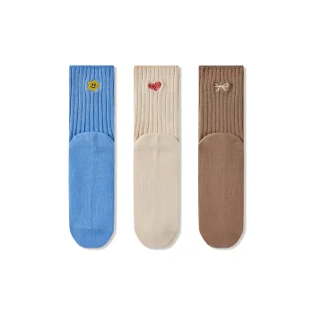 JIAZINI Mid Calf Socks Women's 3 Pack