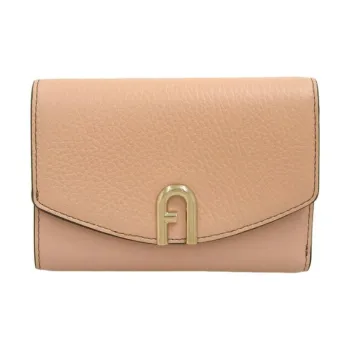 Furla Leather Wallet Women's Beige