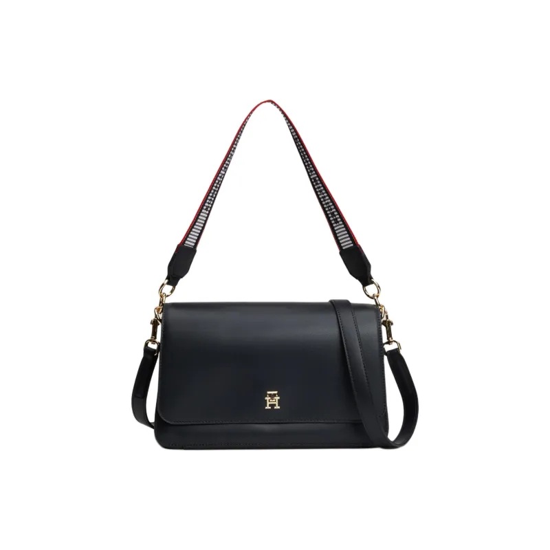 Tommy Hilfiger Polyurethane PU Crossbody Bag Shoulder Bag Regular Women's Space Blue-0
