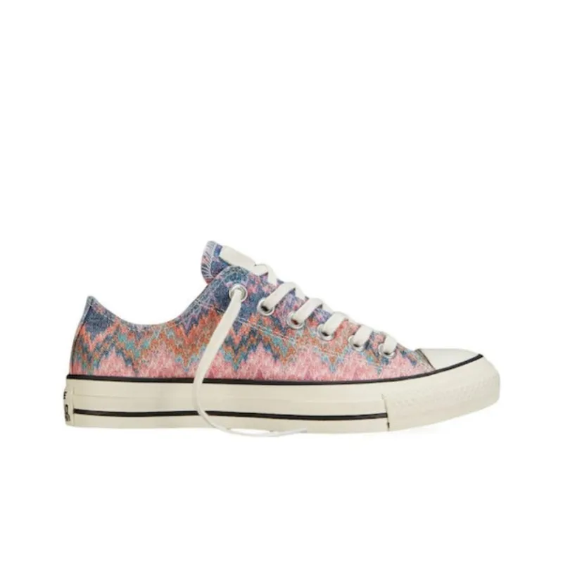 MISSONI x Converse Anti-Slip Wear-Resistant Low-Top Canvas Shoes Women's Pink-1
