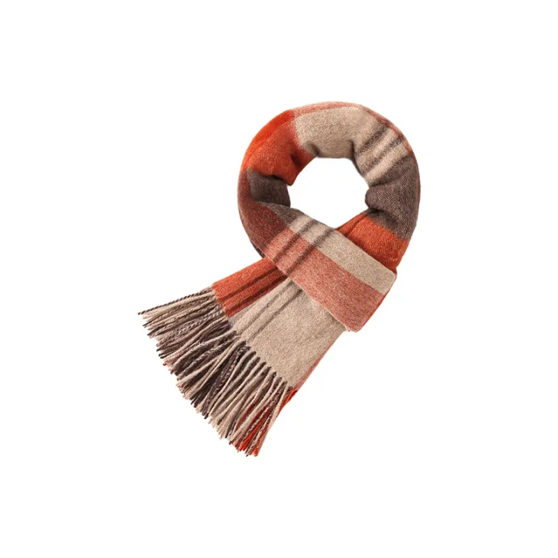 MOERCIAN 100% Sheep Wool Knit Scarves Women's-4