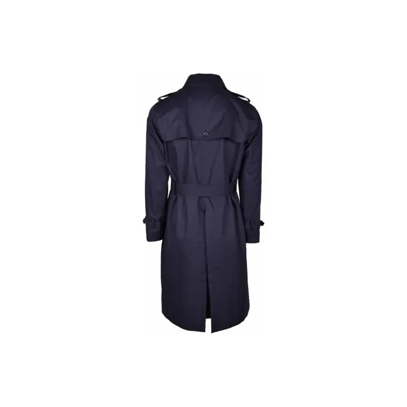 AQUASCUTUM Trench Coat Men's Blue-1