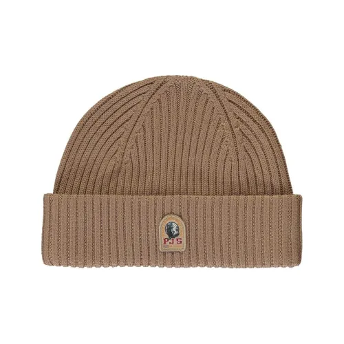 PARAJUMPERS Merino Wool Acrylic Beanies Men's Brown