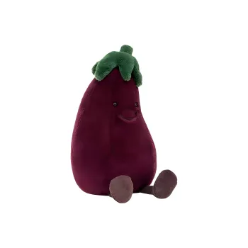 JELLYCAT Fun Food Collection Eggplant Purple Dolls Plush Doll 31cm High