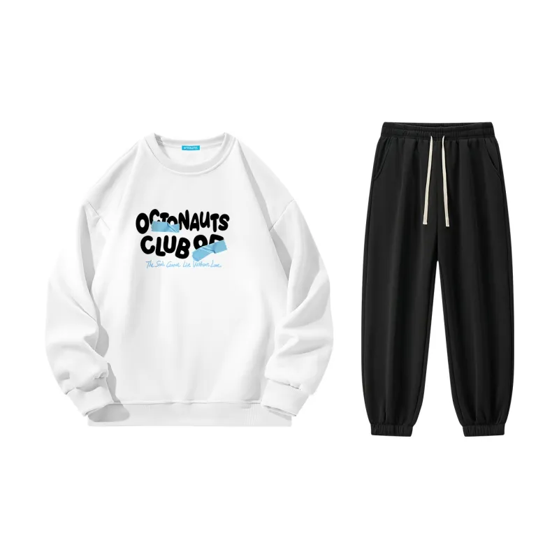 Small Columns Under The Sea Sweatshirt Set Unisex-57