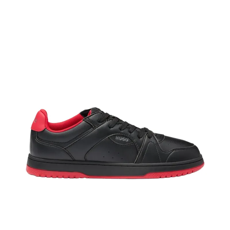 HUGO BOSS Low Top Skateboard Shoes Men's Black-1