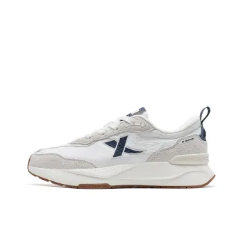XTEP Wear Resistant Low Top Casual Shoes Men's Sail White/White Sand Gray/Ink Teal
