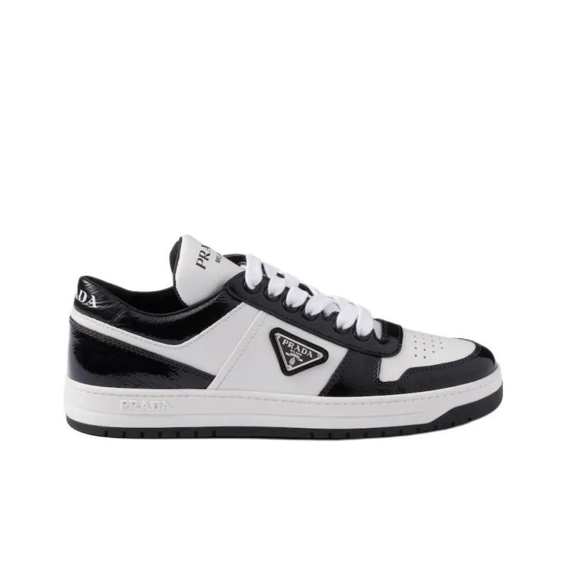 PRADA Prada Downtown Low Top Skateboard Shoes Women's Black White-1
