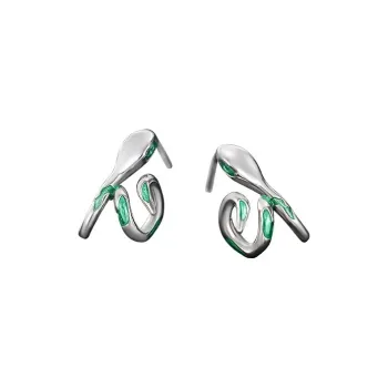 COISE 925 Sterling Silver Stud Earrings Women's