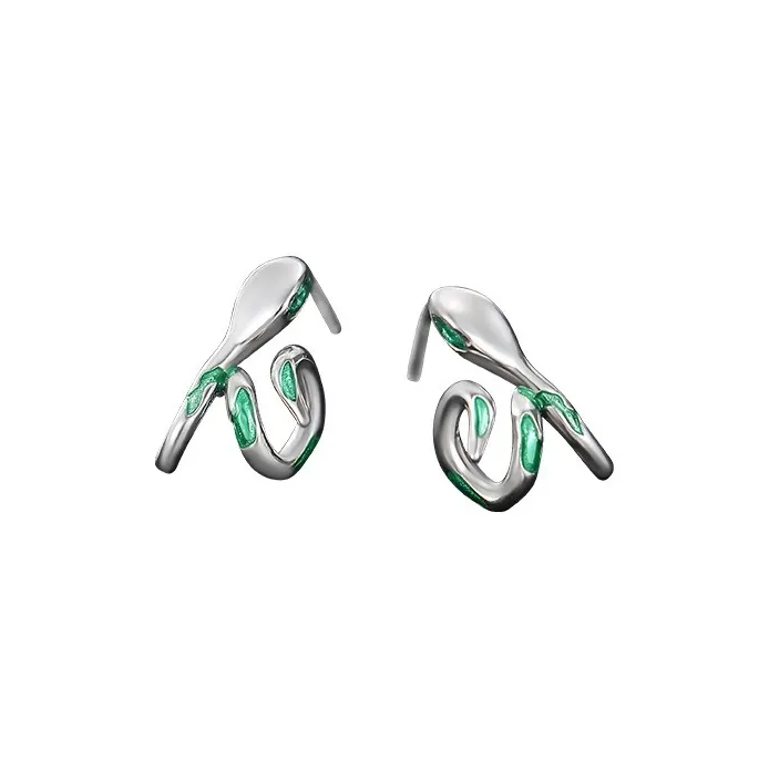 COISE 925 Sterling Silver Stud Earrings Women's-0
