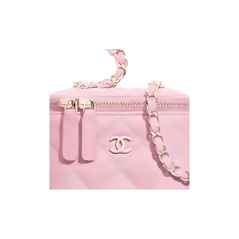 CHANEL Cow Leather Box Bag, Shoulder Bag, Crossbody Bag Mini Women's Pink & Cherry Blossom Pink-2