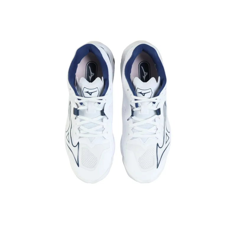 Mizuno Wave Lightning Z8 Breathable Coverage Lightweight Low Top Badminton Shoes Unisex White Blue-1