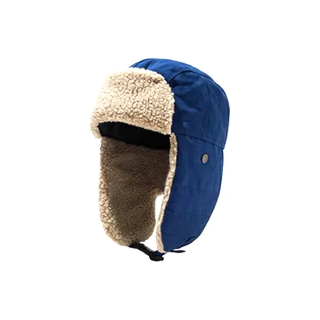Yamaichi Maru Cotton+Polar Fleece Trapper Hats Unisex Multicolor-4