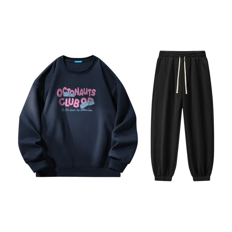Small Columns Under The Sea Sweatshirt Set Unisex-45