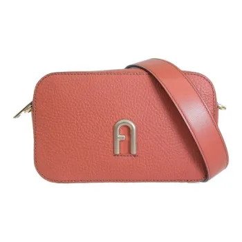 Furla Leather Shoulder Bag, Crossbody Bag Mini Women's Orange