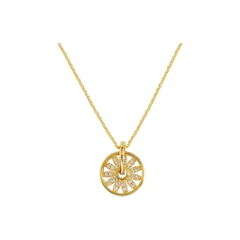 KING OF BLING 925 Sterling Silver With Zircon Necklaces Women's Good Luck