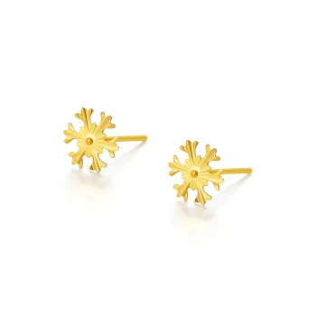 JINGUIFU Gold Stud Earrings Women's