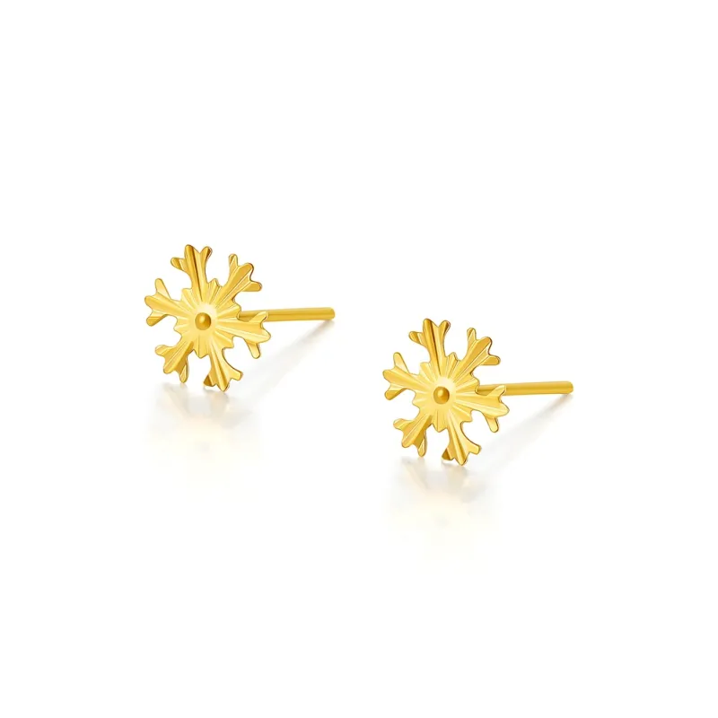 JINGUIFU Gold Stud Earrings Women's-0