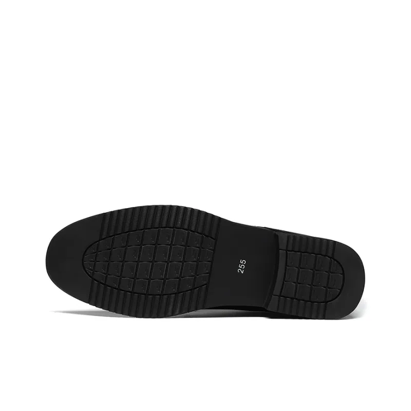 Warrior Fashion Business Dress Shoes Men's Black-17