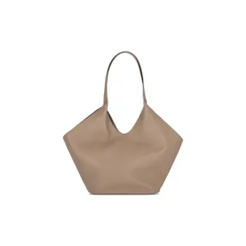 AESTHER EKME Calfskin Tote Bag Shopping Bag Handbag Large Size Women's Taupe