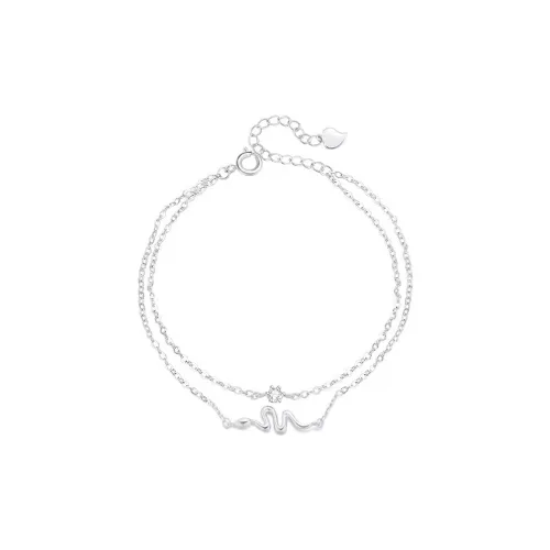 Love Link 925 Sterling Silver Bracelets Women's