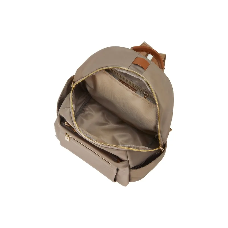 BOSTANTEN Fabric Backpack Regular Women's Khaki/Dark Gray-4
