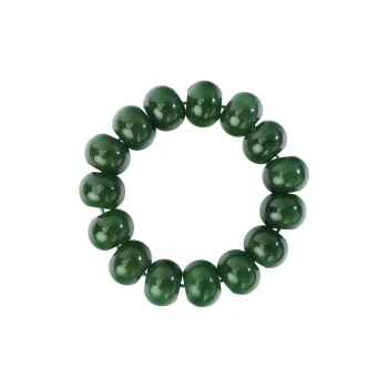 YUJIANQINGJIE Hetian Jade Bracelets Green Jade Unisex