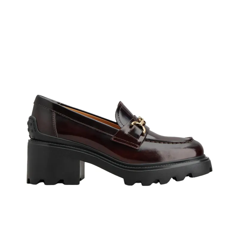 TOD'S Logo Plauqe Slip On Loafers Women's-1