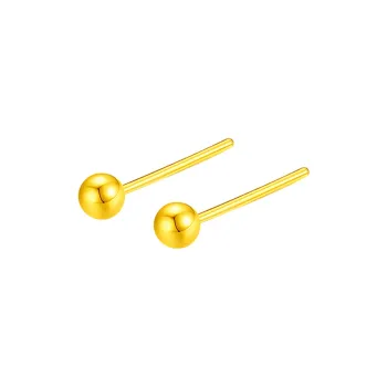 Mrs. Kra 18K Gold Stud Earrings Unisex