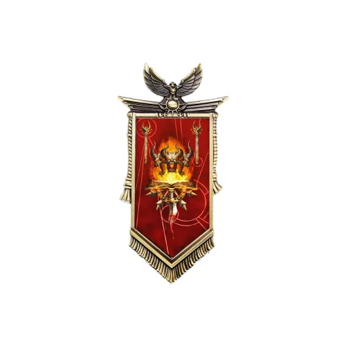 STARFORGED Warhammer 30K  The Horus Heresy Chapter 1  The Word Bearers Battle Standard Anime / Games Fridge Magnets
