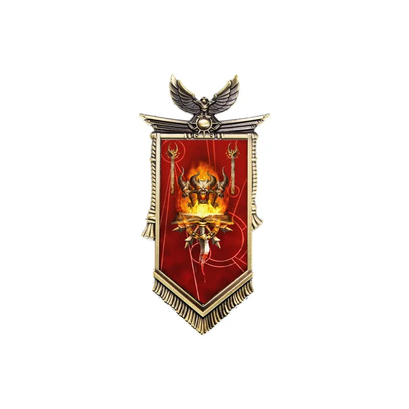 STARFORGED Warhammer 30K  The Horus Heresy Chapter 1  The Word Bearers Battle Standard Anime / Games Fridge Magnets-0