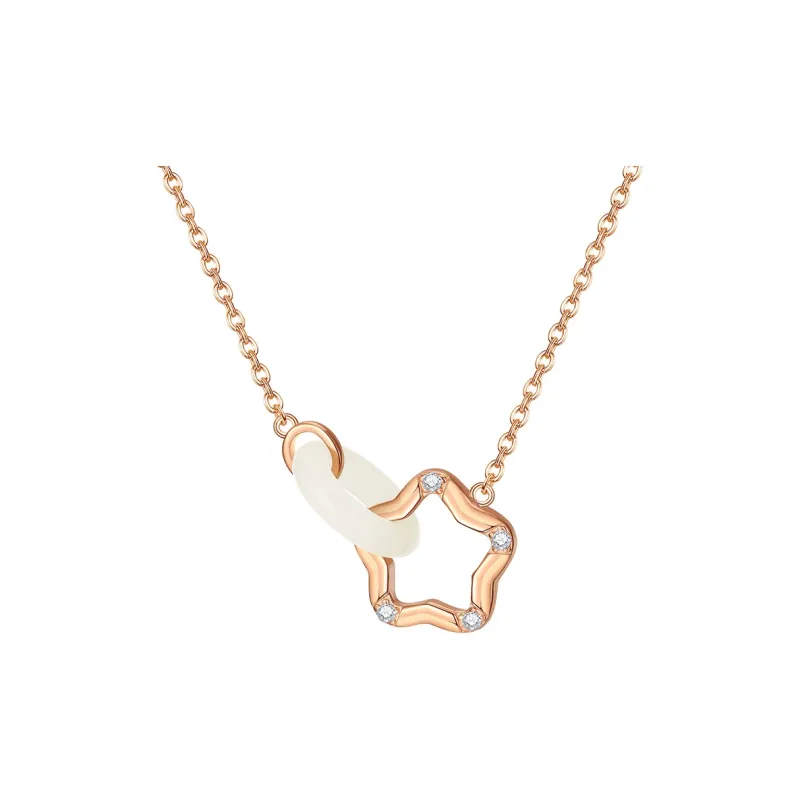 Red All Year Round Chalcedony Collarbone Chain Women's-4