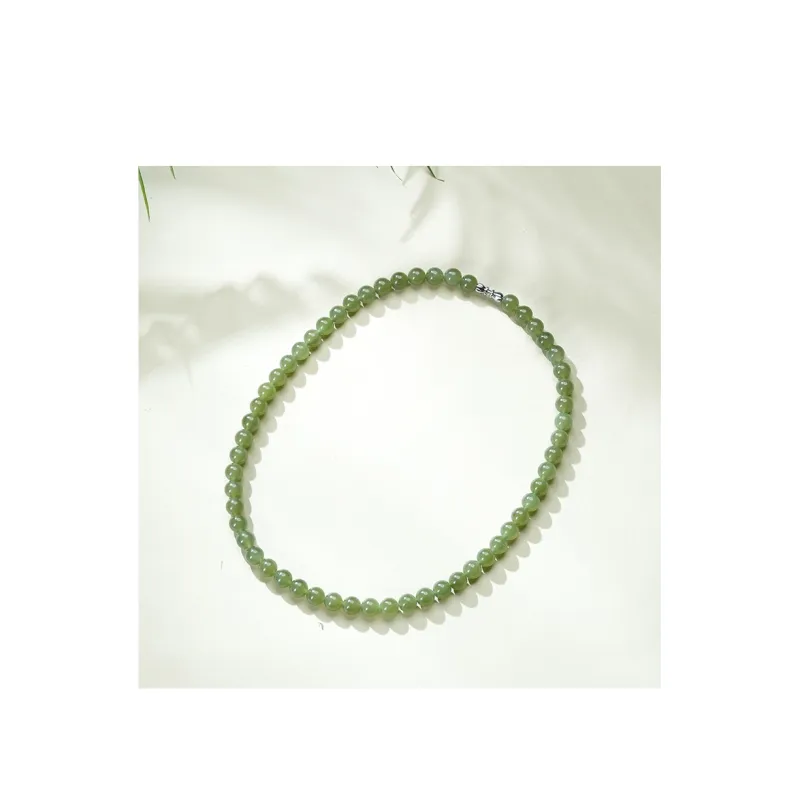 FANHAOGANG JADE Hetian Jade Necklaces Green Jade Women's-1