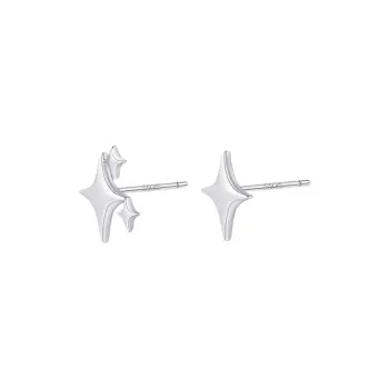 VERENA REINE S925 Silver Stud Earrings Unisex