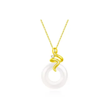Emerald Dynasty Chalcedony Necklaces Women's