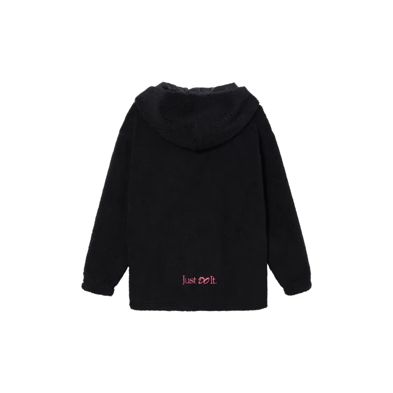 Nike Dragon New Year's Collection SPORTSWEAR Velvet feel Coat Women's Black-1