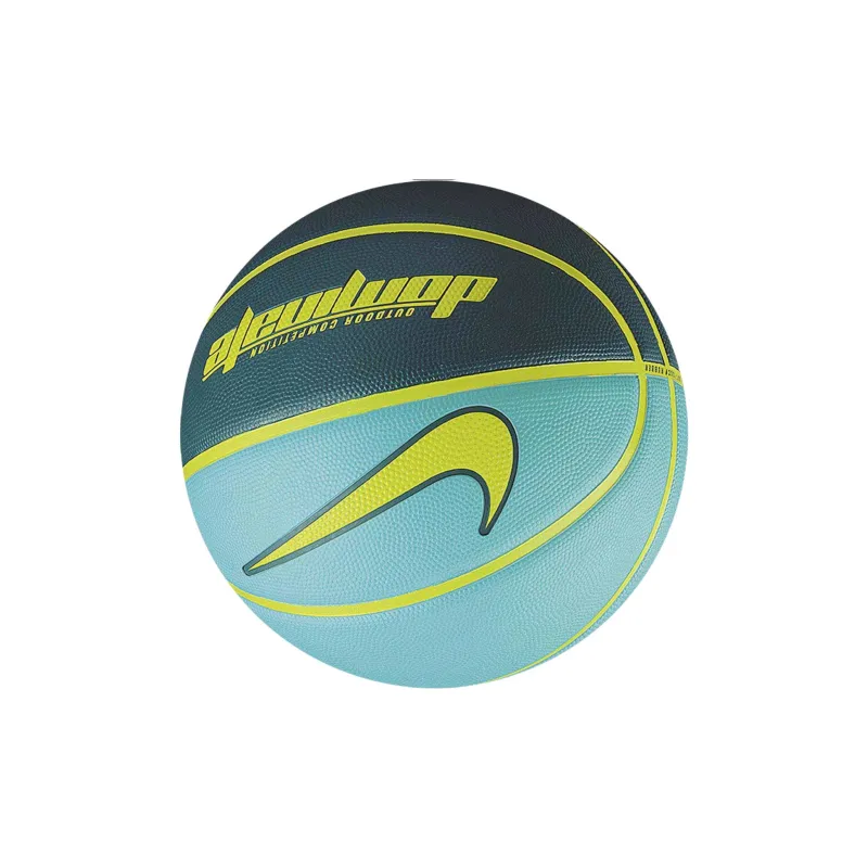 Nike Rubber Basketball Blue Yellow Size 7 Training Match Unisex-1