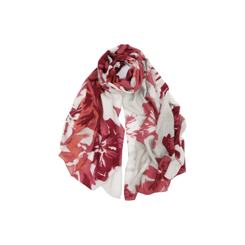 MARJAKURKI Red Scarf Atmosphere Abstract Aesthetics Greeting Card Elegance Unisex-2