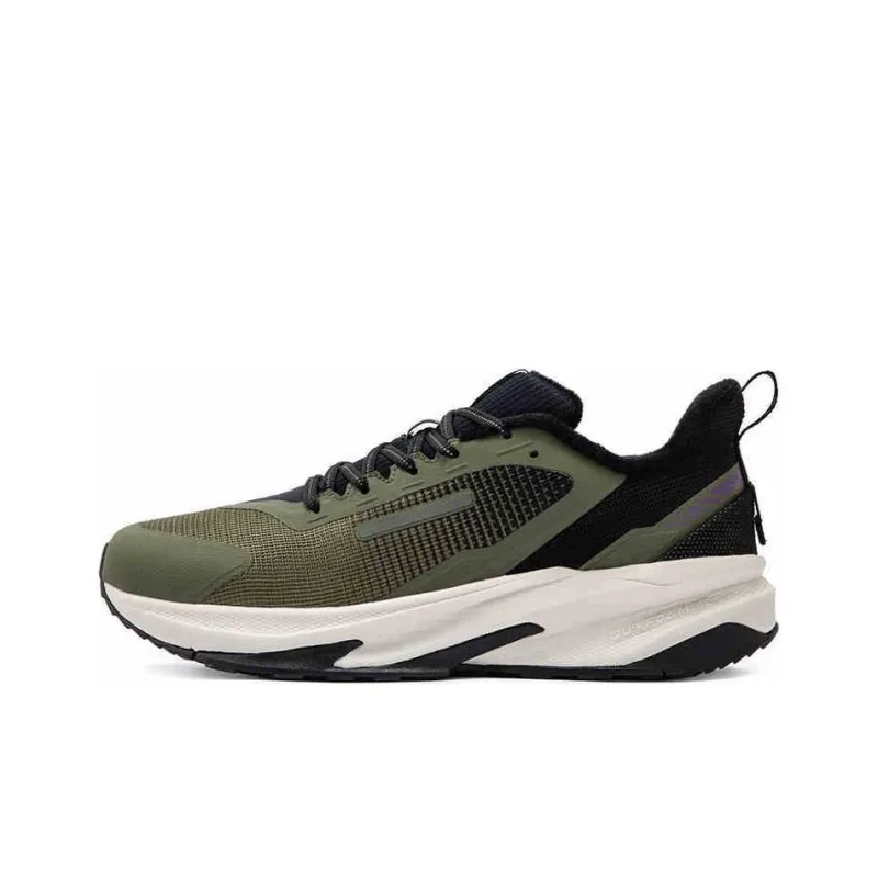 361° Mountain Rain Screens Durable Warm Low Top Running Shoes Men's Green Black-0