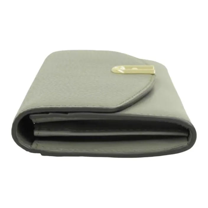 Furla Leather Long Wallets Women's Green-2