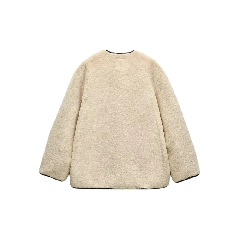 ZARA Coats Women's Natural Color-1