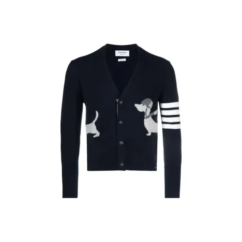 THOM BROWNE Hector 4 Bar Stripe Cardigan