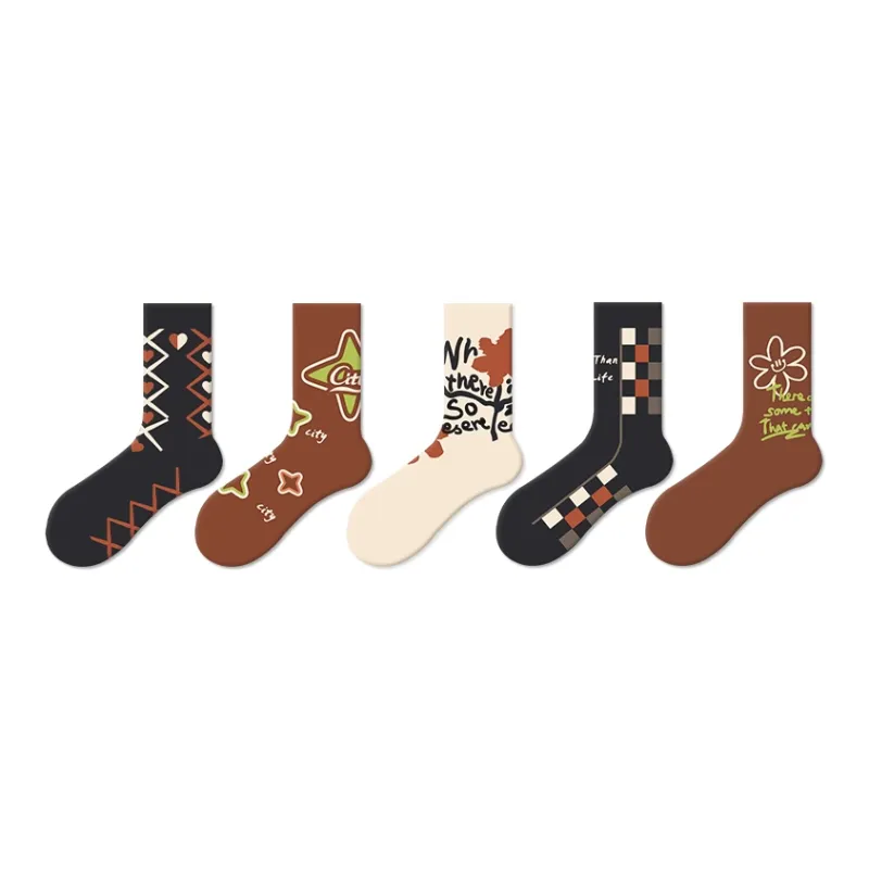 JKN Mid Calf Socks Women's 5 Pack-5