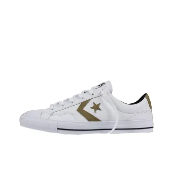 Converse Anti Slip Wear Resistant Low Top Canvas Shoes Unisex White