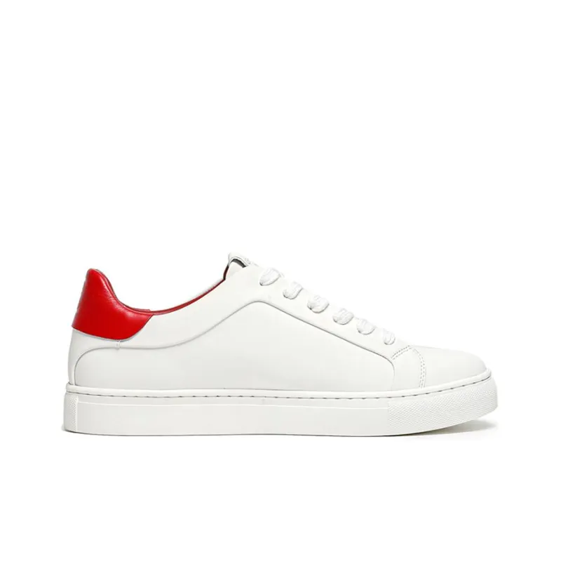 CERRUTI 1881 Low-Top Stylish Skateboarding Shoes Men's Red White-4