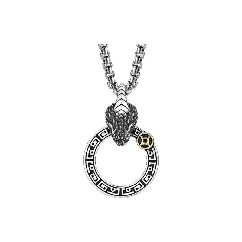 MYSH 925 Sterling Silver Necklaces Men's-0