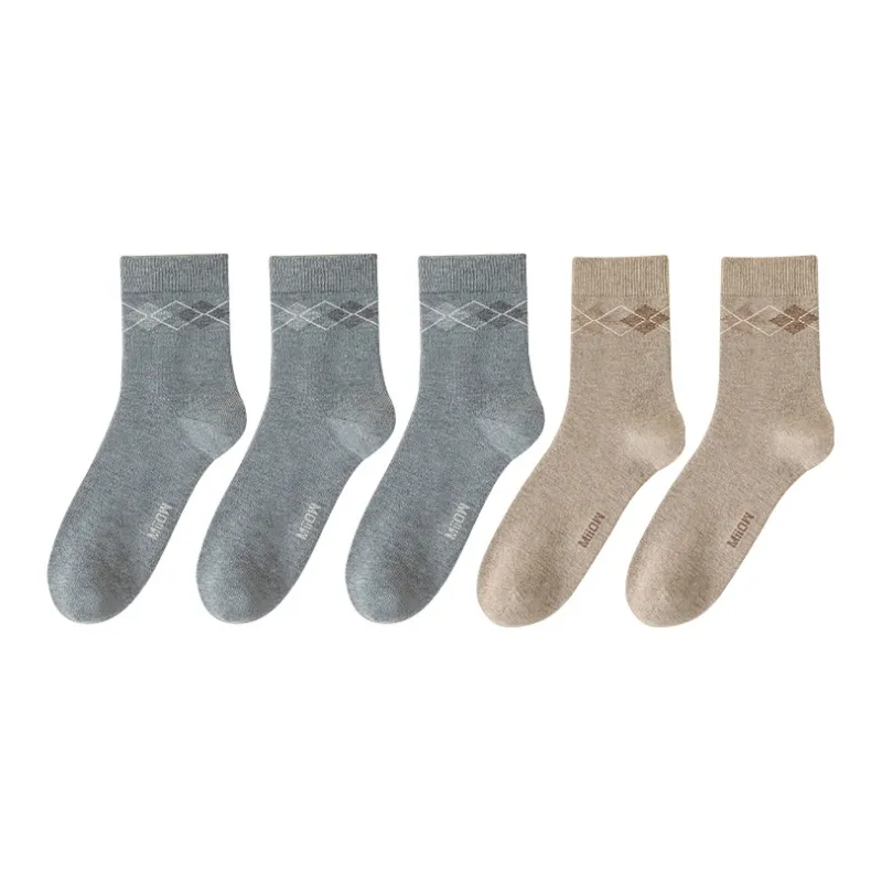 MIIOW Mid Calf Socks Men's 5 Pack-21