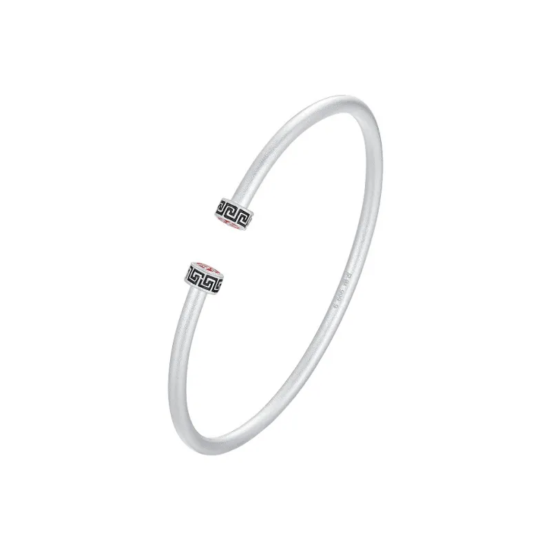 KING TAI FOOK 999 Fine Silver Bangles Women's-0