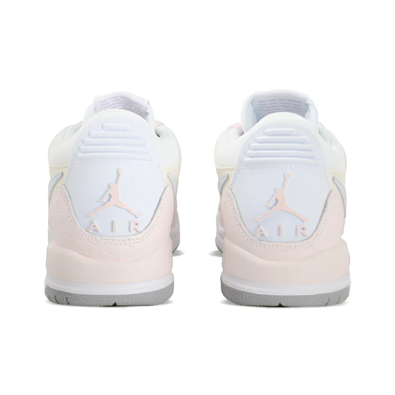Jordan Legacy 312 Cushioning, Wear Resistant Low Top Children's Basketball Shoes Blue Pink Yellow Unisex-4