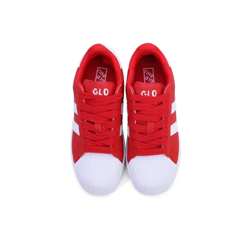 GLO BULL Skateboard Shoes Unisex Low Top China Red-3
